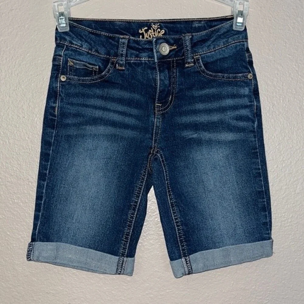 Justice Girl’s 10S Cuffed denim Shorts